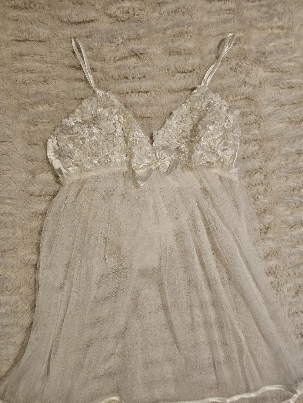 Flora Nikrooz sheer ivory